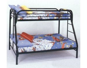 Twin Full Bunk Bed Black