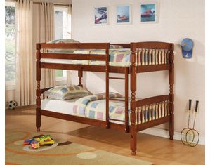 Union Square Medium Pine Twin over Twin Bunk Bed - Fast FREE FedEx Shipping!