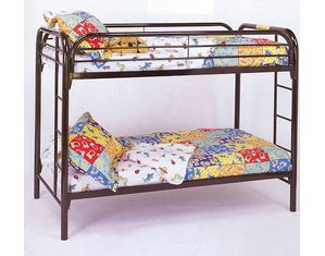 Twin Twin Bunk Bed Black