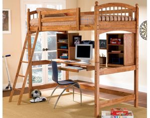 Twin Workstation Bunk - FREE Inside Delivery!