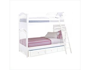 Furniture Basics Woodland White Classic Bunk Bed - FREE Inside Delivery!