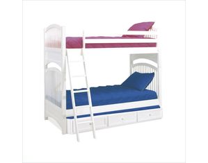 Furniture Basics Woodland White Windsor Bunk Bed - FREE Inside Delivery!