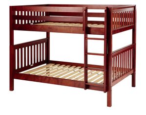 Maxtrix Full Medium Bunk Bed with Straight Ladder