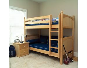 Maxtrix Twin Low Bunk Bed w. Straight Ladder