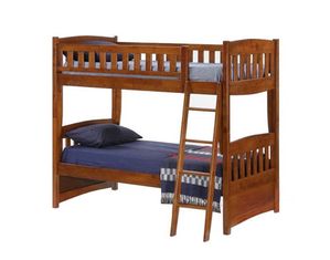 Night & Day Furniture Cinnamon Twin over Twin Bunk Bed