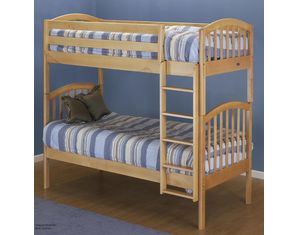 Orbelle Mission Style Solid Wood Twin over Twin Bunk Bed