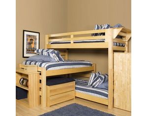 University Loft Super Triple Graduate Series Bunk Bed - FREE Inside Delivery!