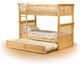 Optional Raised Panel Trundle Bed in Natural Maple