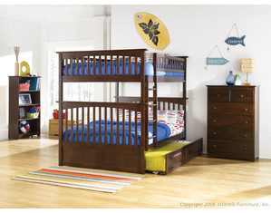 Atlantic Furniture Columbia Full over Full Bunk Bed - Limited Time Offer!