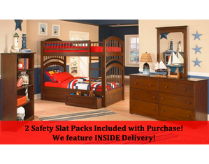 Atlantic Furniture Windsor Bunk Bed - FREE Slat Packs!