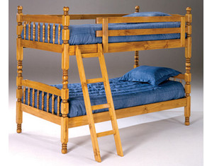 Bernards 3800 Twin/Twin Pine Bunk Bed with Board