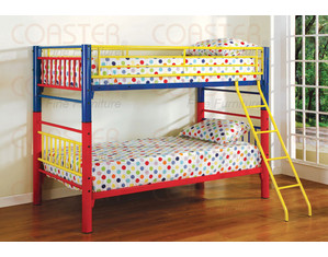 Union Square Multicolor Twin over Twin Bunk Bed