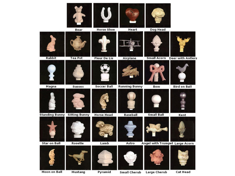 Available Finials