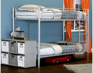 Elite Locker Series Twin Over Twin Bunk Bed