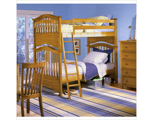 Furniture Basics Woodland Pecan Classic Bunk Bed - FREE Inside Delivery!