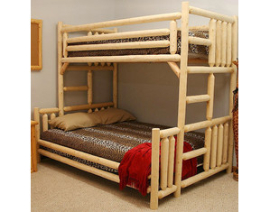 Lakeland Mills Twin Over Double Bunk Bed Bunk Bed - FREE Inside Delivery!