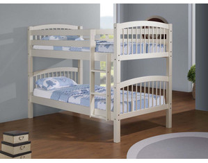 Linon Home Decor Products White Bunk Bed - Fast FREE FedEx Shipping!
