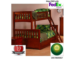 Night & Day Furniture Ginger Twin/Full Bunk Bed - FREE FedEx Shipping!