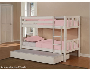 Powell White Twin over Twin Bunk Bed