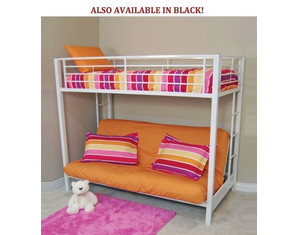 Walker Edison Sunrise Twin/Futon Bunk Bed - Fast FREE FedEx Shipping!
