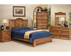 Artisan Home Furniture Laredo Platform Bed with Tall Headboard