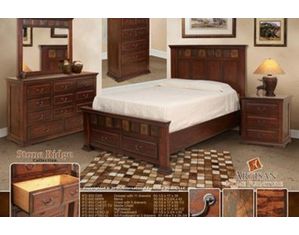 Artisan Home Furniture Stone Ridge Platform Bed with Headboard and Storage