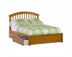 Atlantic Furniture Studio Richmond  Platform Bed w/Flat Panel Footboard Platform Bed