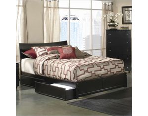 Atlantic Furniture Studio Soho  Platform Bed w/Flat Panel Footboard Platform Bed