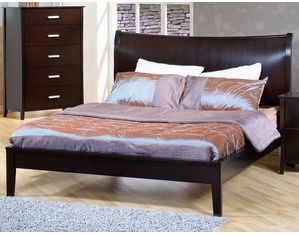 Union Square Urban Cappuccino Platform Sleigh Bed
