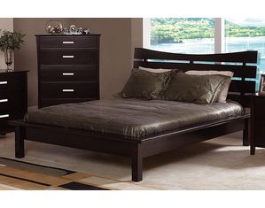Union Square Newport Cappuccino Queen Slat Platform Bed