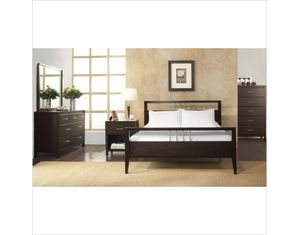Modus Nevis 2 Piece Platform Bed Set - Bed and Nightstand