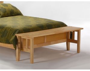 Night & Day Furniture Spices Solstice Bed with Folding Bench Footboard