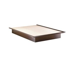 South Shore Chocolate Step One Contemporary Queen Platform Bed (60