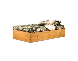South Shore Florence Maple Zach Country Twin Mates Bed (39
