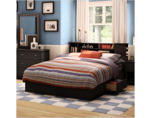 South Shore Pure White Vito Transitional Queen Mates Bed (60