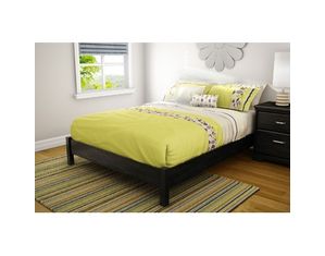 South Shore Step One Ebony Platform Bed