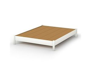 South Shore Step One Pure White Platform Bed
