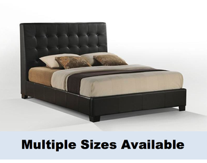 Accent Furniture Arlington Leather Tufted Platform Bed