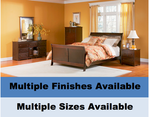 Atlantic Furniture Bordeaux Platform Bed with Matching Footboard Platform Bed