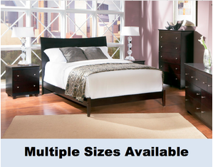 Atlantic Furniture Milano Bed with Open Footrail Platform Bed