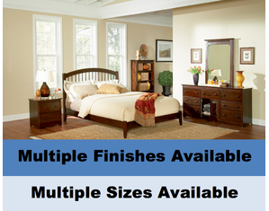Atlantic Furniture Windsor with Open Footrail Platform Bed