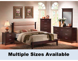 Union Square Morgan Platform Bed with Plush Microfiber Headboard