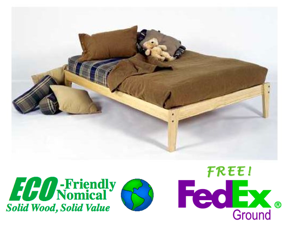 Collegiate Furniture The Plateau Platform Bed - Fast FREE FedEx Shipping! Best Seller! image