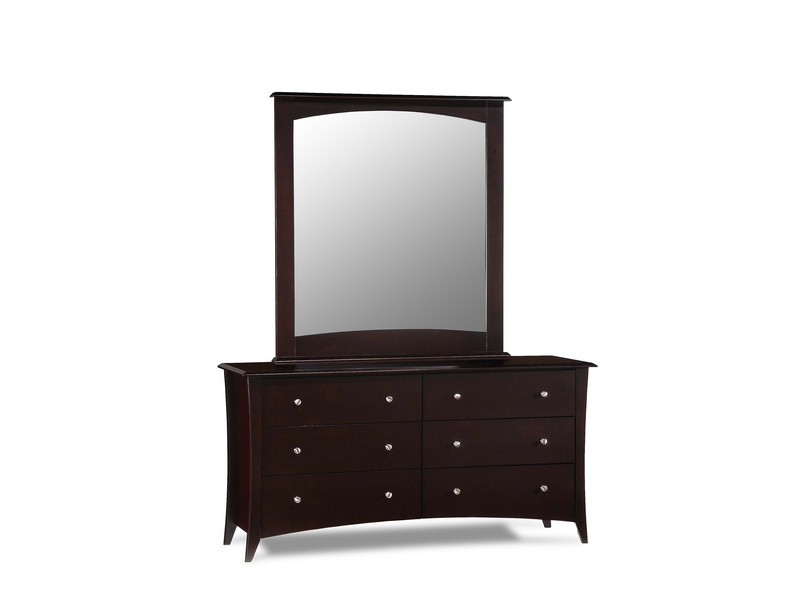 Optional Mirror And Dresser (Beechwood And Cappuccino)