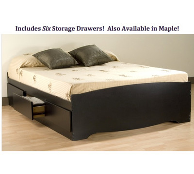 Prepac Sonoma 6 Drawer Platform Bed