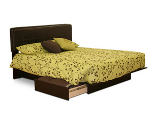 South Shore Queen Storage Bed w/ Headboard