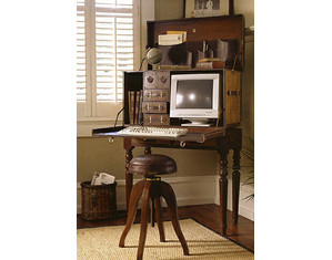 Bauer International Stiles Brothers Royal Campaign Desk with Pedestal - FREE Inside Delivery!
