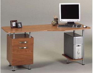 Mayline Group Espresso PC Desk with File - Fast FREE FedEx Shipping!