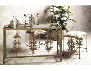 Grace Garden Desk with Glass Insert