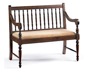 Bernards Furniture Walnut Deacon's Bench